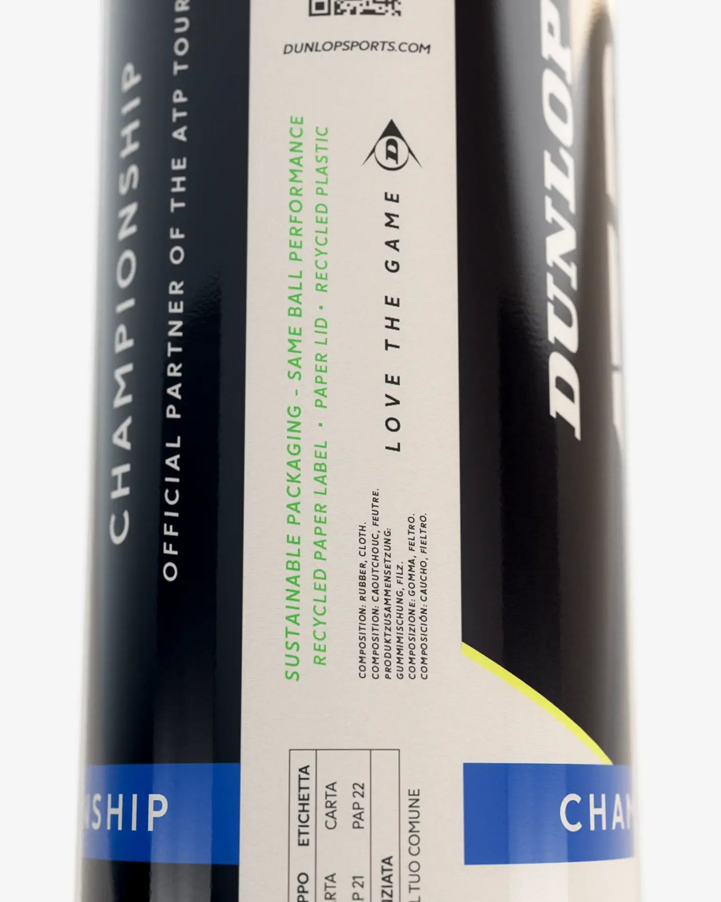 Dunlop Dunlop ATP Championship Ball - 4 Pack Tennis Balls