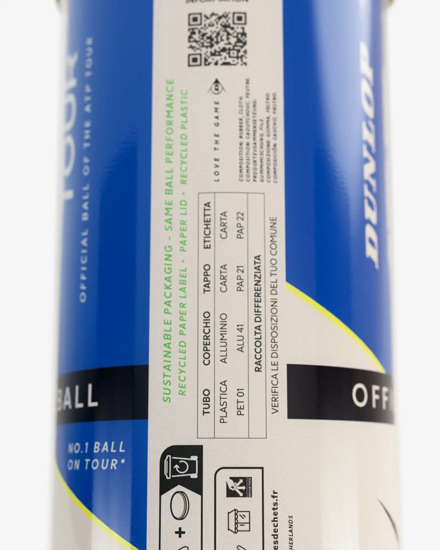 Dunlop Dunlop ATP Tour Offical Ball - 3 Pack Tennis Balls