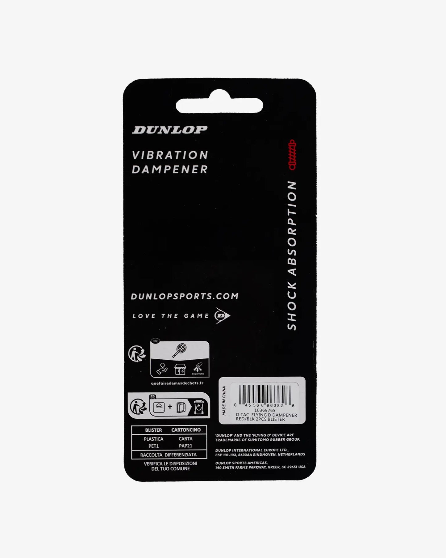 Dunlop Dunlop Flying D Dampener - 2 Pack - Red/Black