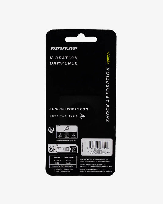 Dunlop Dunlop Flying D amortiguador - paquete de 2 - amortiguador de tenis amarillo/negro