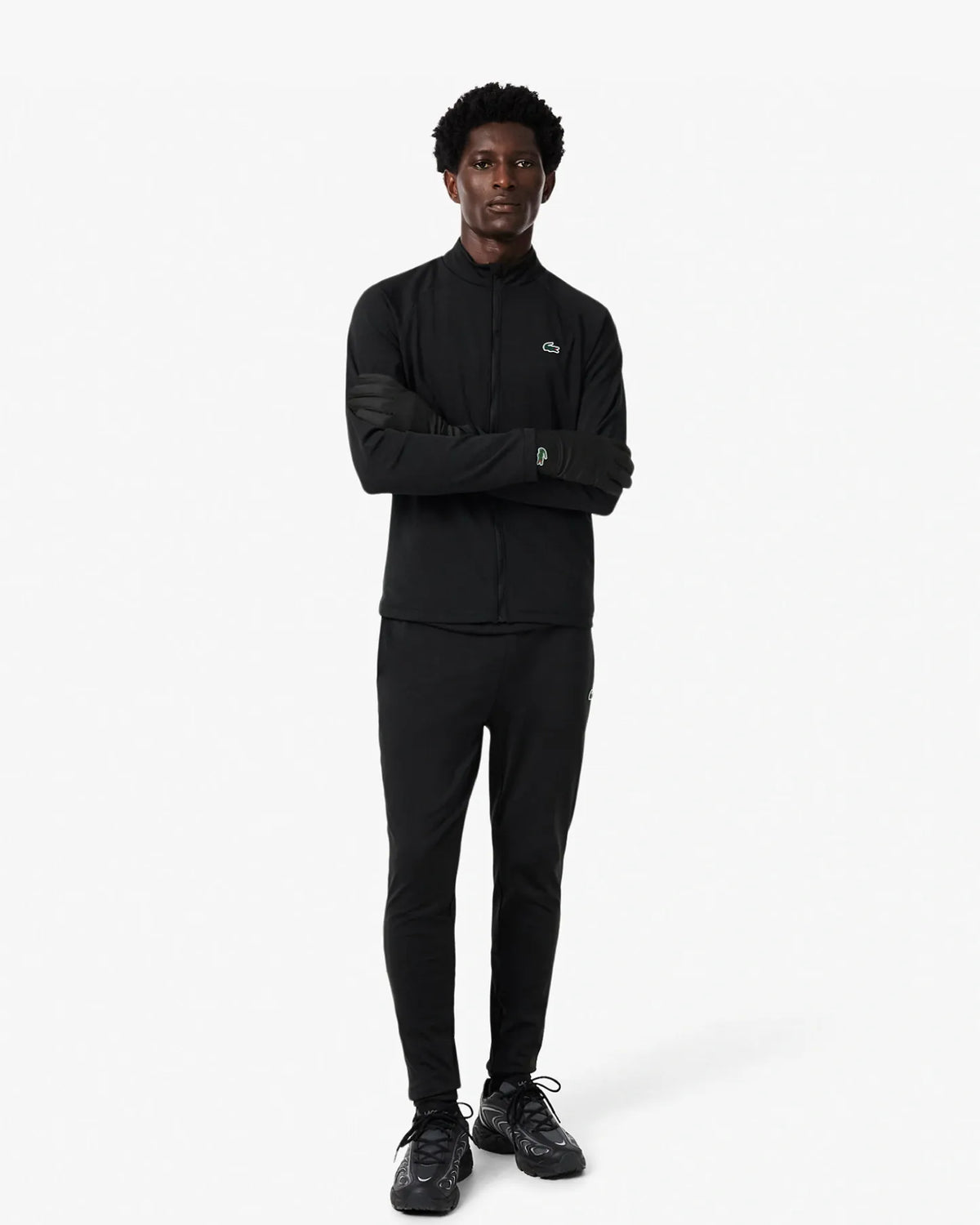 Lacoste Lacoste Polar Fleece Reflective Crocodile Gloves Gloves