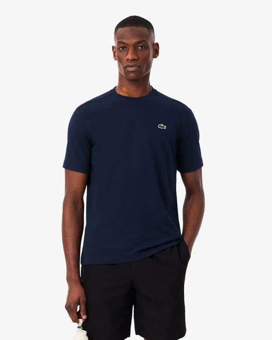 Lacoste Lacoste Camiseta Clássica de Poliéster/Algodão - Camiseta Azul-Marinho