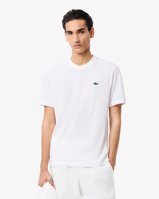 Lacoste Lacoste Camiseta Clássica de Poliéster/Algodão - Camiseta Branca