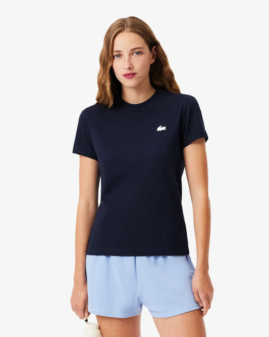 txt
Lacoste Camiseta clásica para mujer - camiseta azul marino 8