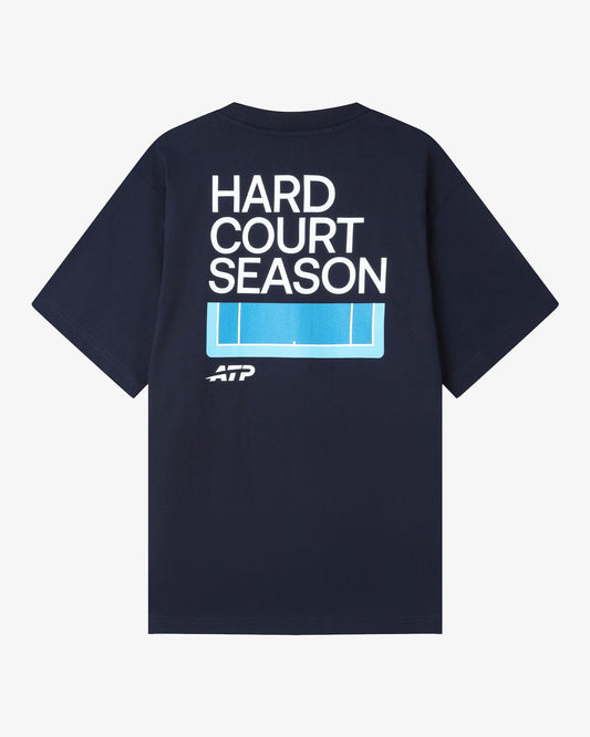 ATP ATP Hard Court Season T-shirt - Navy T-Shirt