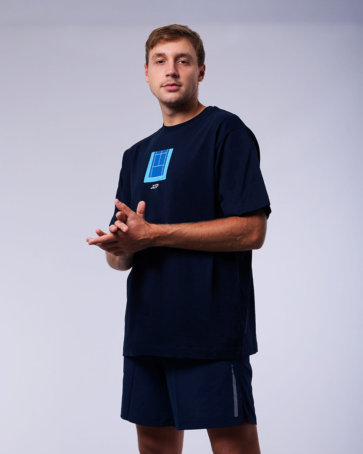 ATP ATP Hard Court Season T-Shirt - Navy T-Shirt