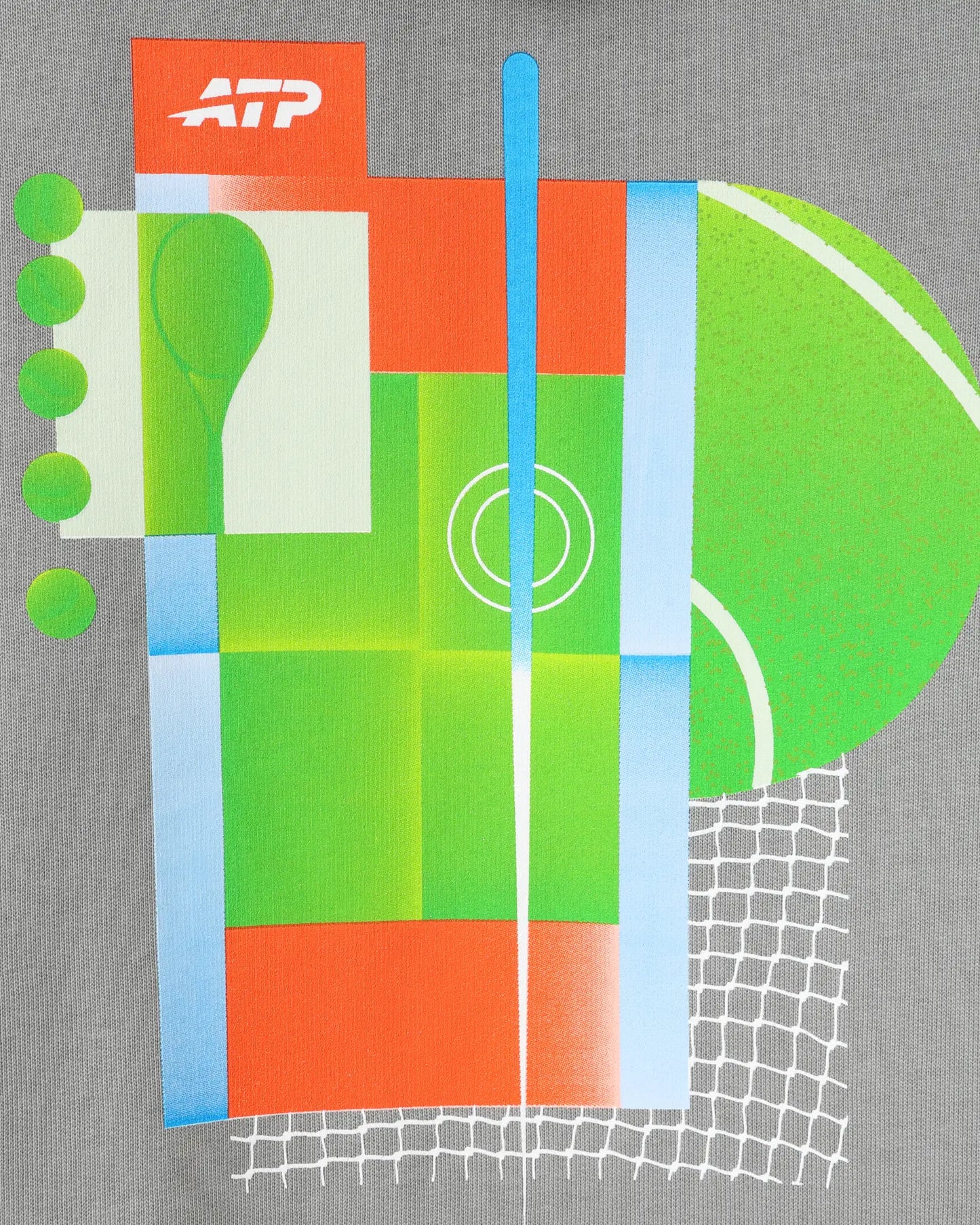 ATP ATP The Ball Is Everything Hoodie Centre Court - Grey Hoodie