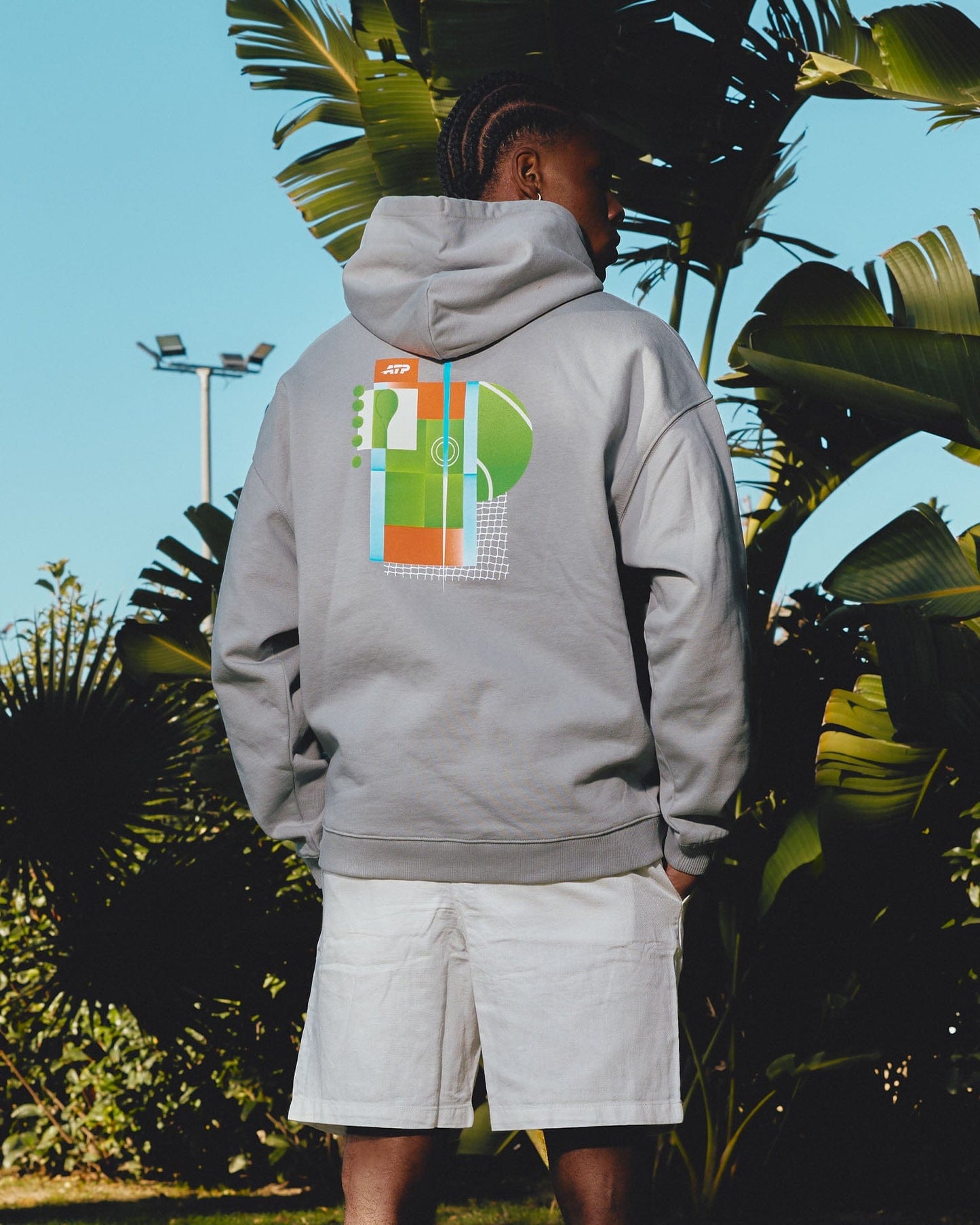 ATP ATP The Ball Is Everything Hoodie Centre Court - Grey Hoodie