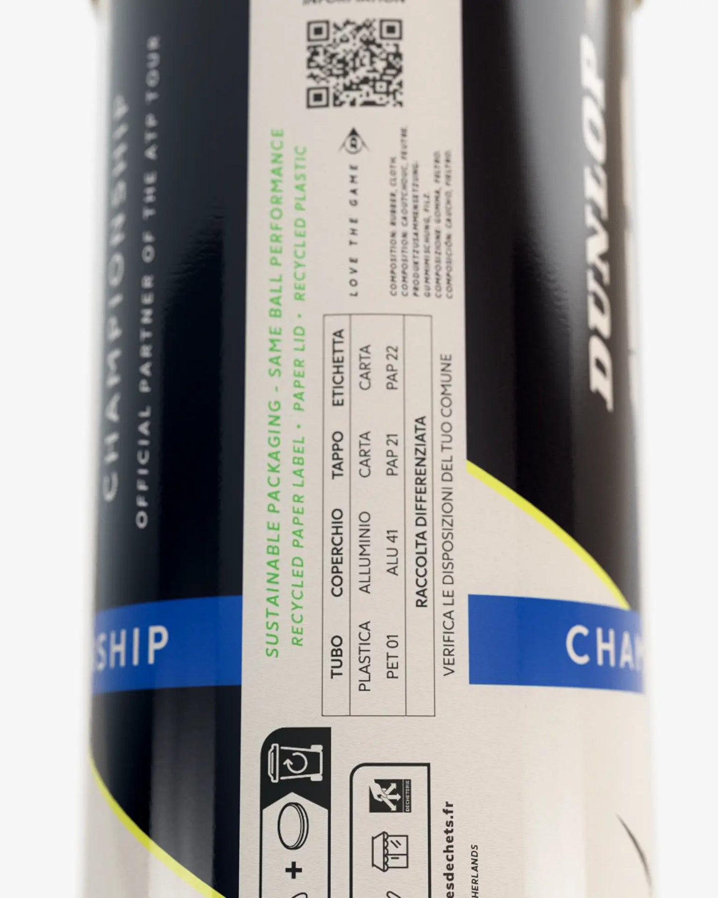 Dunlop Dunlop ATP Championship Ball - 3 Pack Tennis Balls