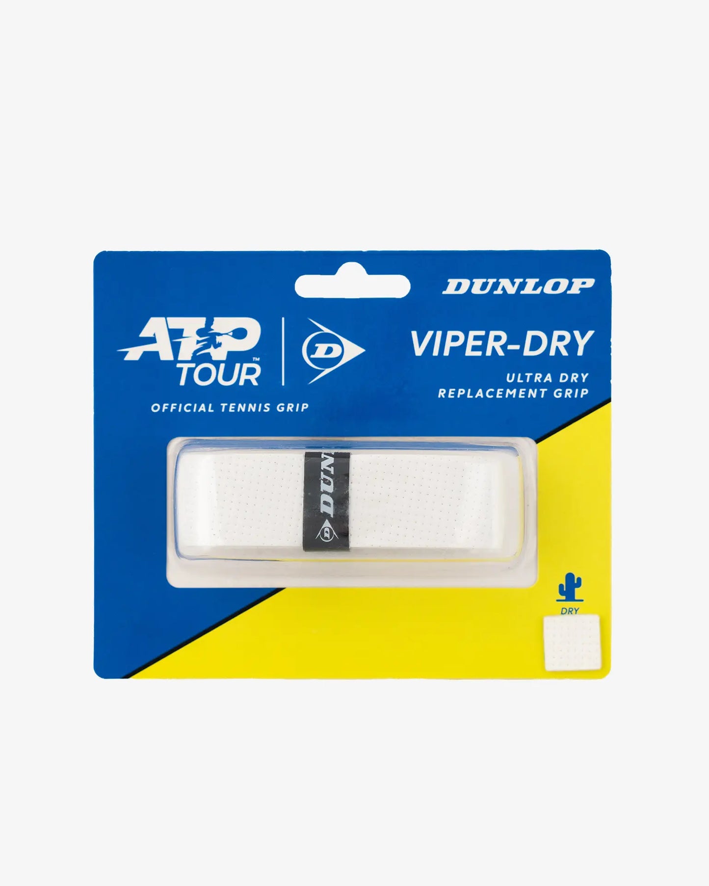 Dunlop Dunlop ATP Tour Viper-Dry Grip - White Tennis Grip Tape