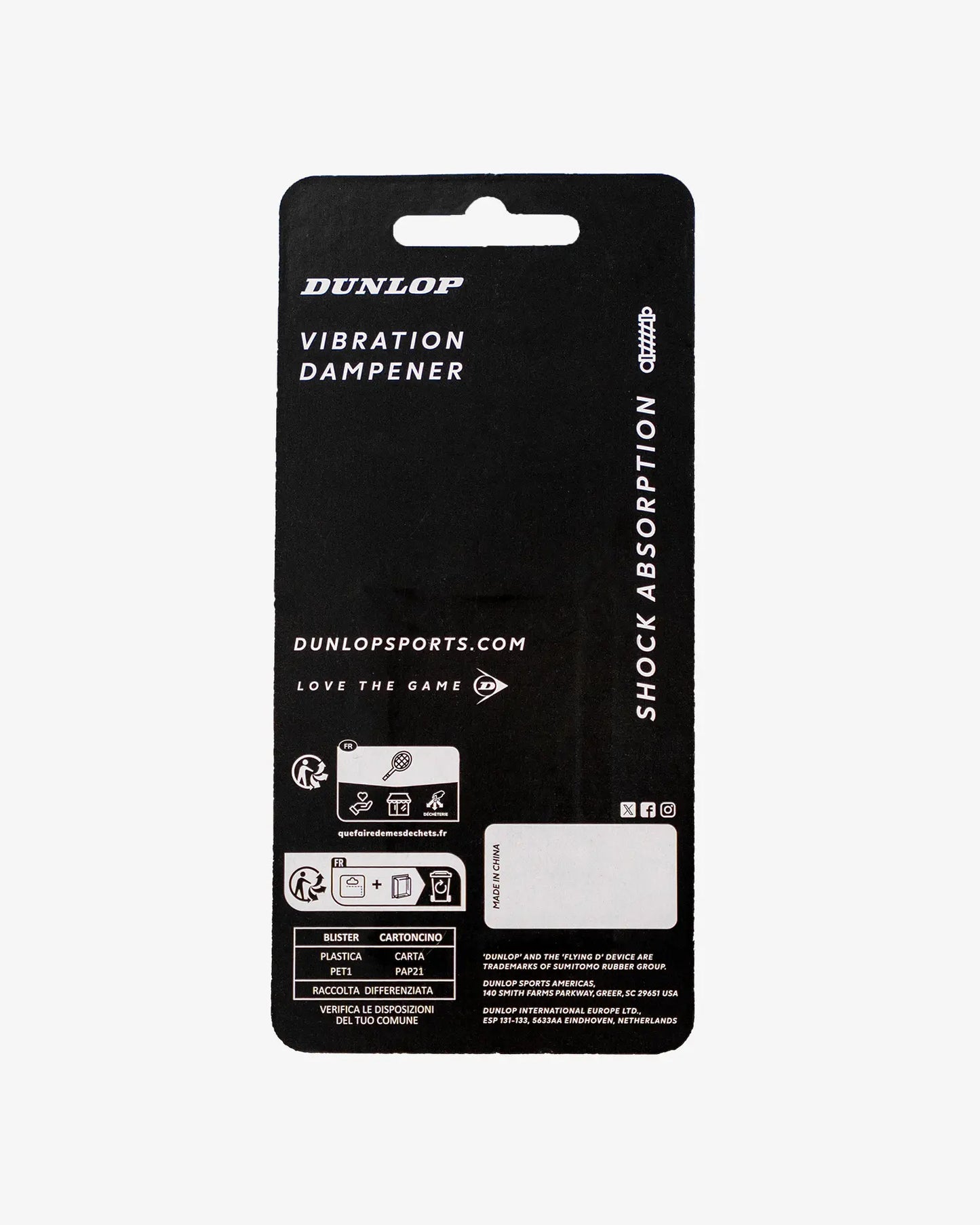 Dunlop Dunlop Flying D Dampener - 2 Pack - Blue Tennis Dampener