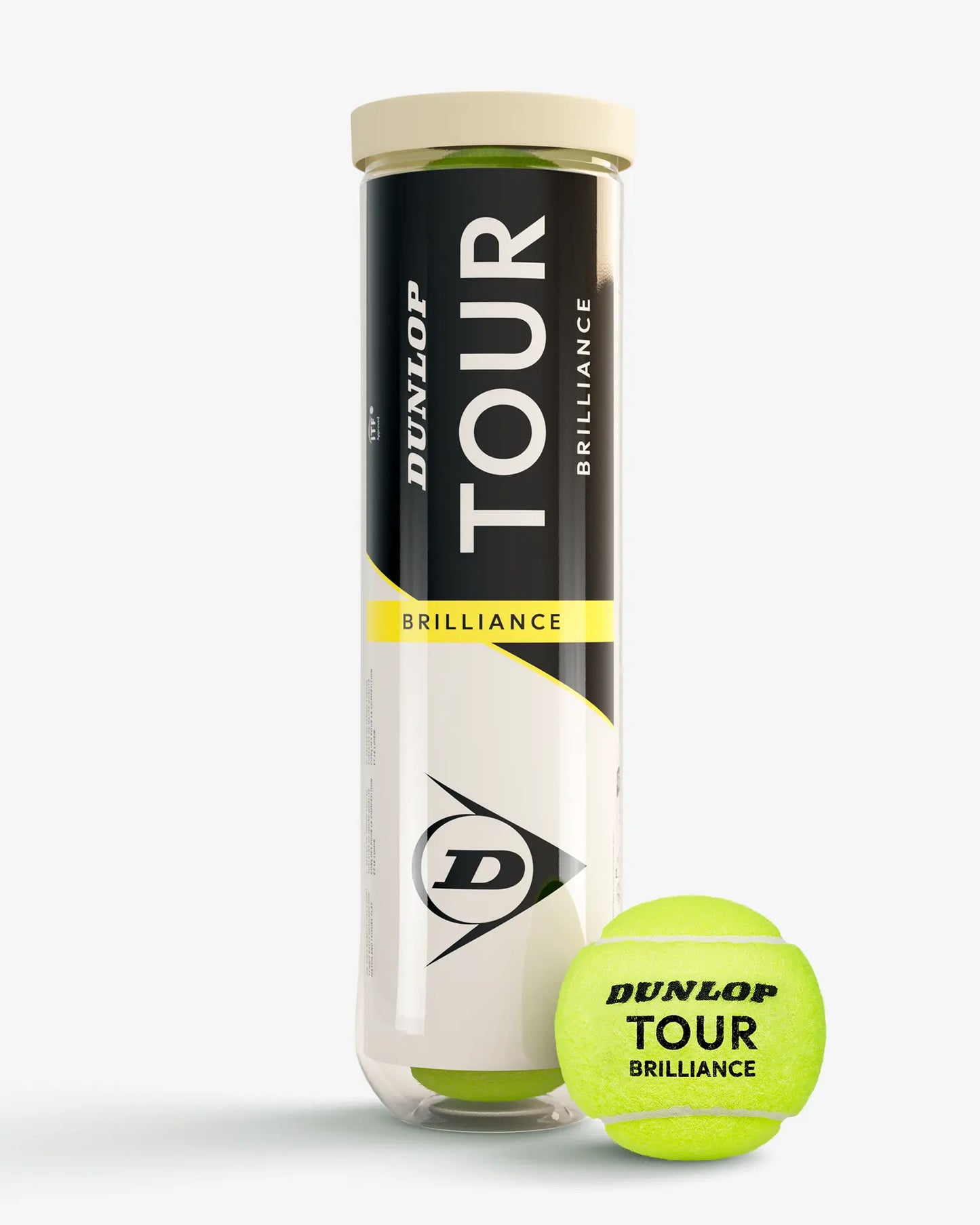 Dunlop Dunlop Tour Brilliance Ball - 4 Pack Tennis Balls