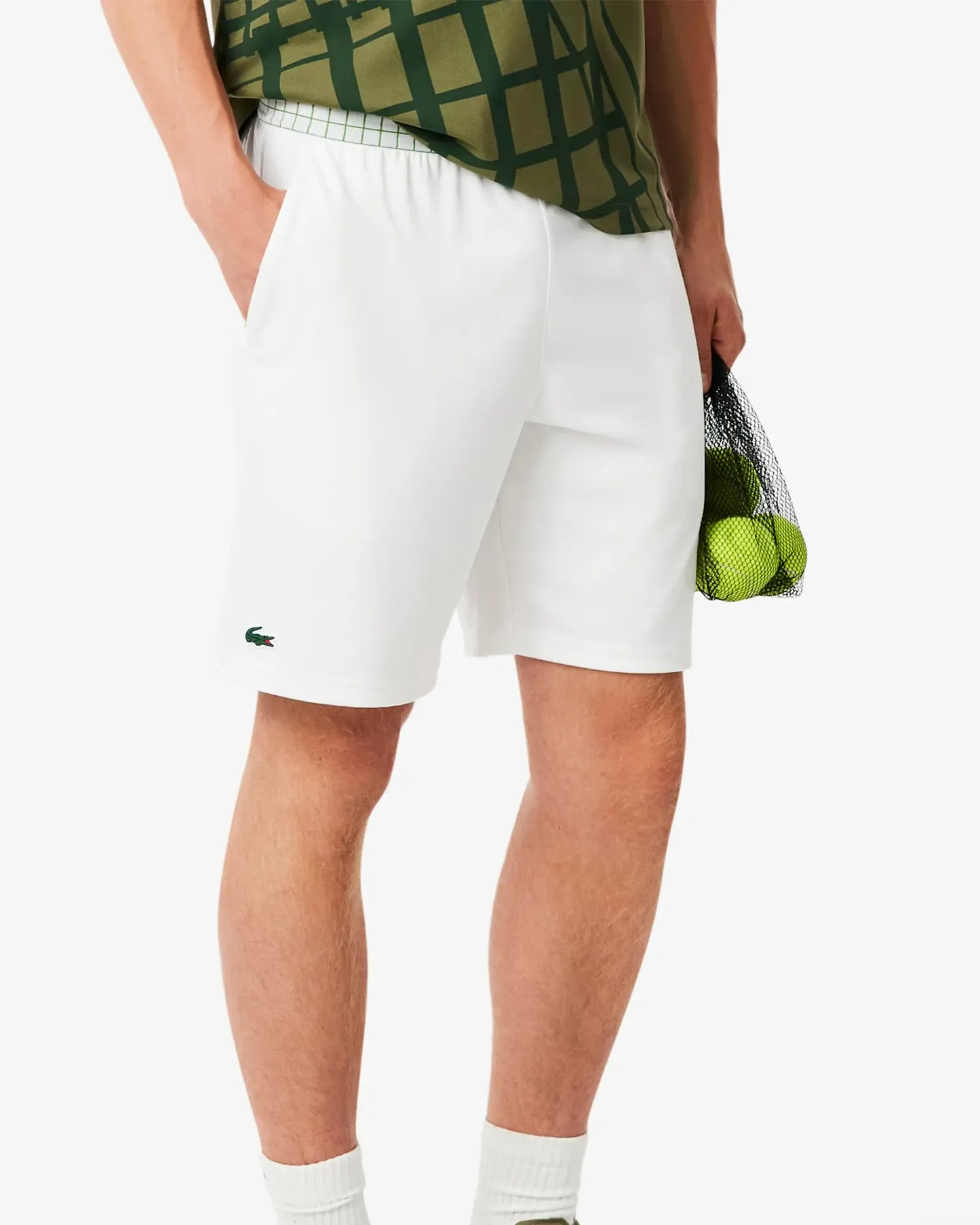 Lacoste Lacoste All Players Mesh Short - White Shorts