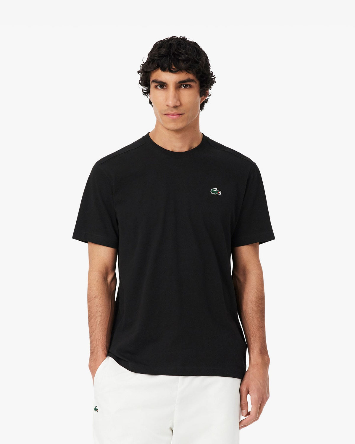 Lacoste Lacoste Carry Over Poly/Cotton T-Shirt - Black T-Shirt