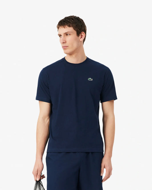 Lacoste Lacoste Carry Over Poly/Cotton T-Shirt - Navy T-Shirt
