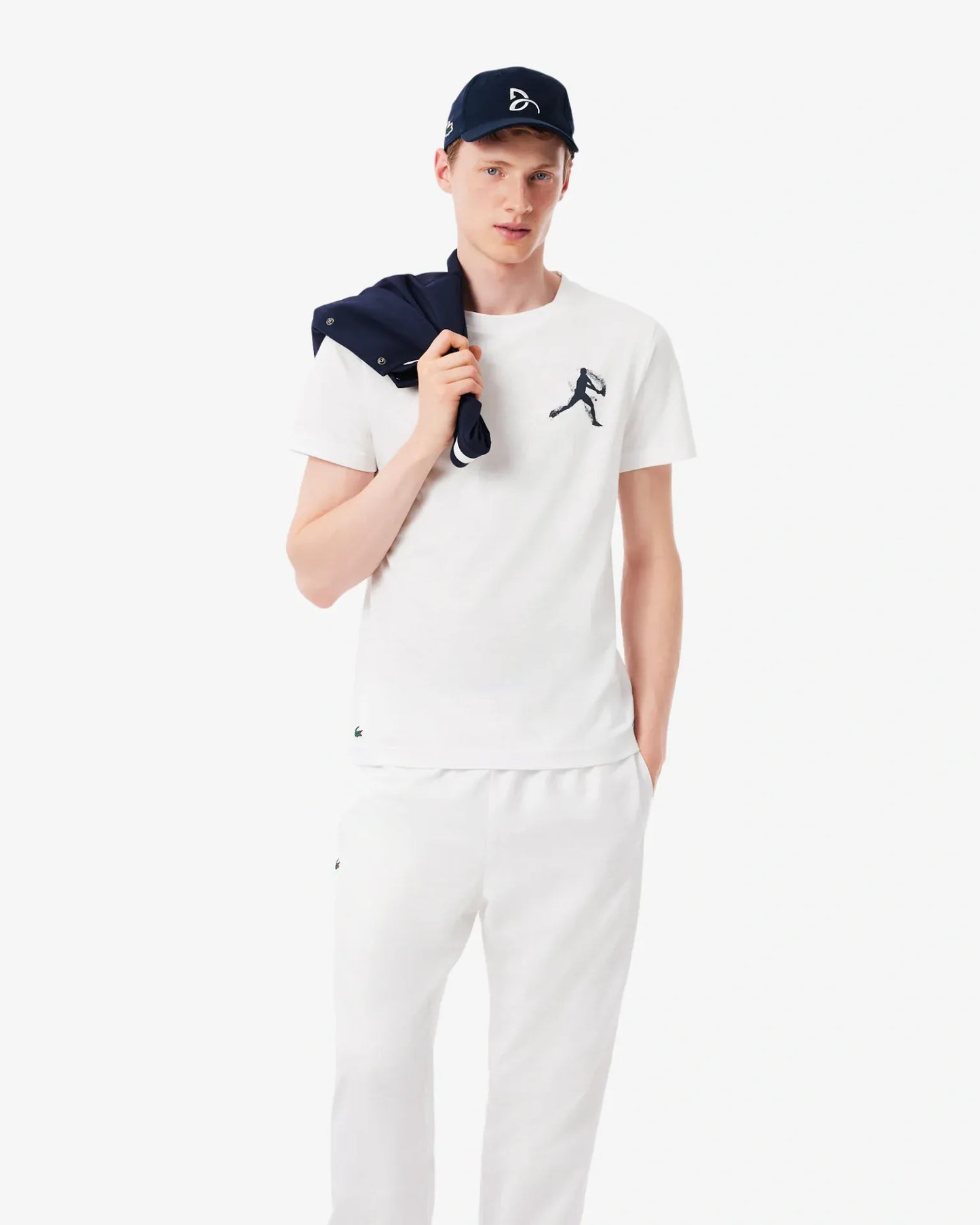 Lacoste Lacoste Novak Djokovic Fan Pack - White / Navy T-Shirt