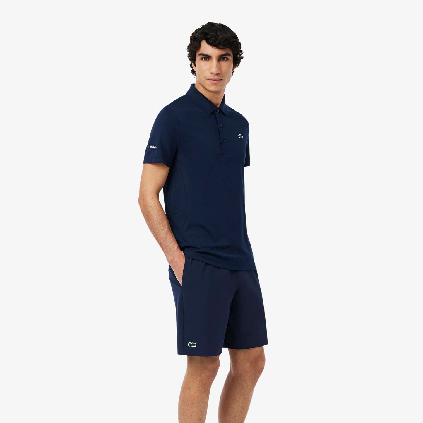 Lacoste Lacoste Novak Djokovic Fan Polo - Navy Polo Shirt