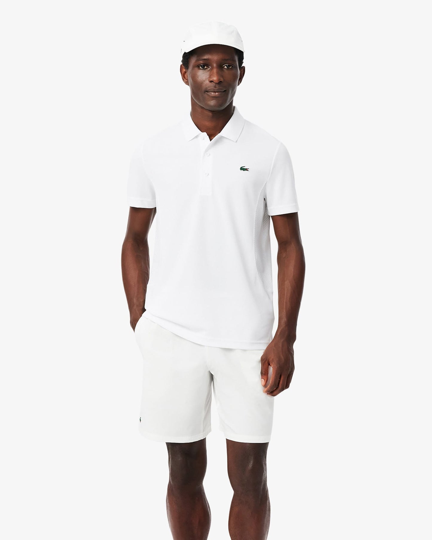 Lacoste Lacoste Novak Djokovic On-Court Polo (WMB) - White Polo Shirt