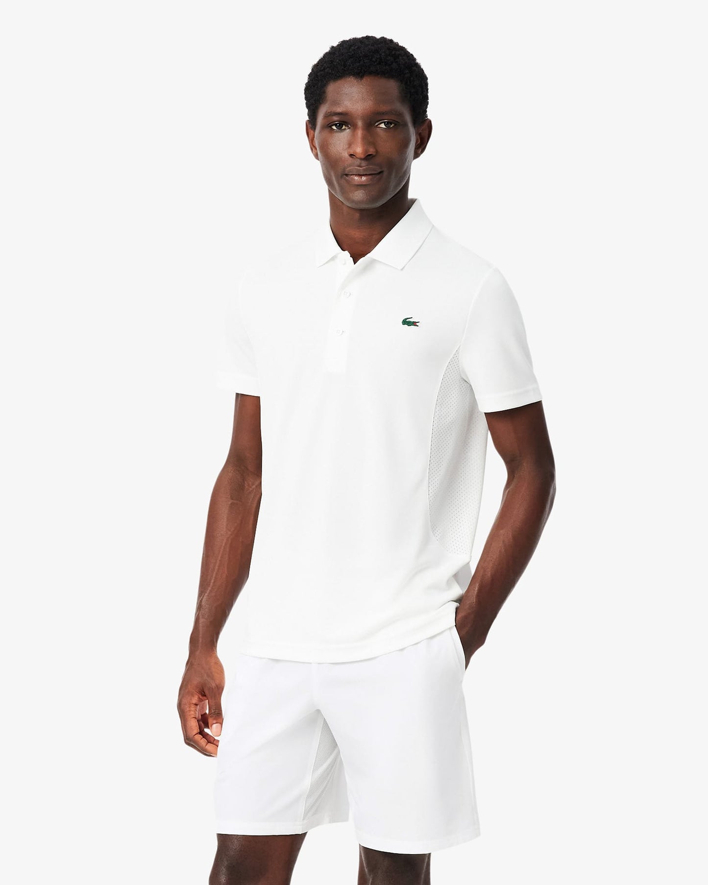 Lacoste Lacoste Novak Djokovic Short (WMB) - White/Buffalo Shorts