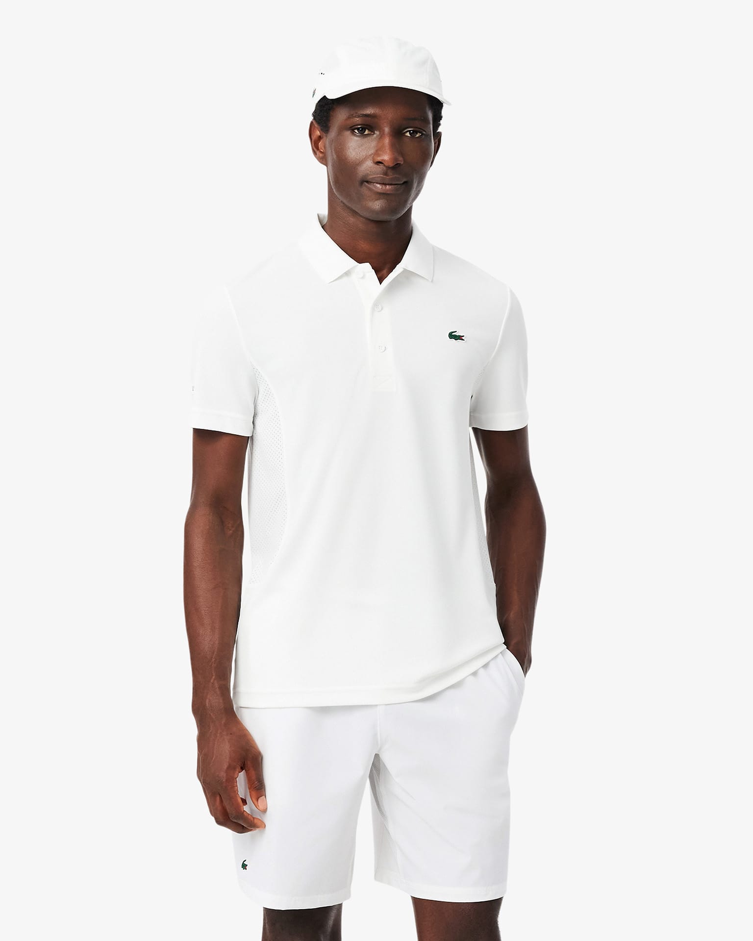 LACOSTE SPORT Novak Djokovic ショートパンツ Lacoste Novak Djokovic ショートパンツ (WMB) - ホワイト