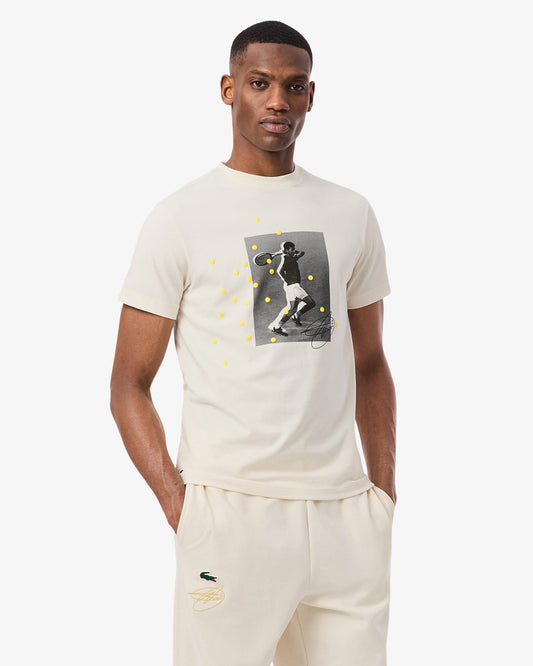 Lacoste Lacoste Novak Djokovic Signature T-Shirt - Lapland T-Shirt
