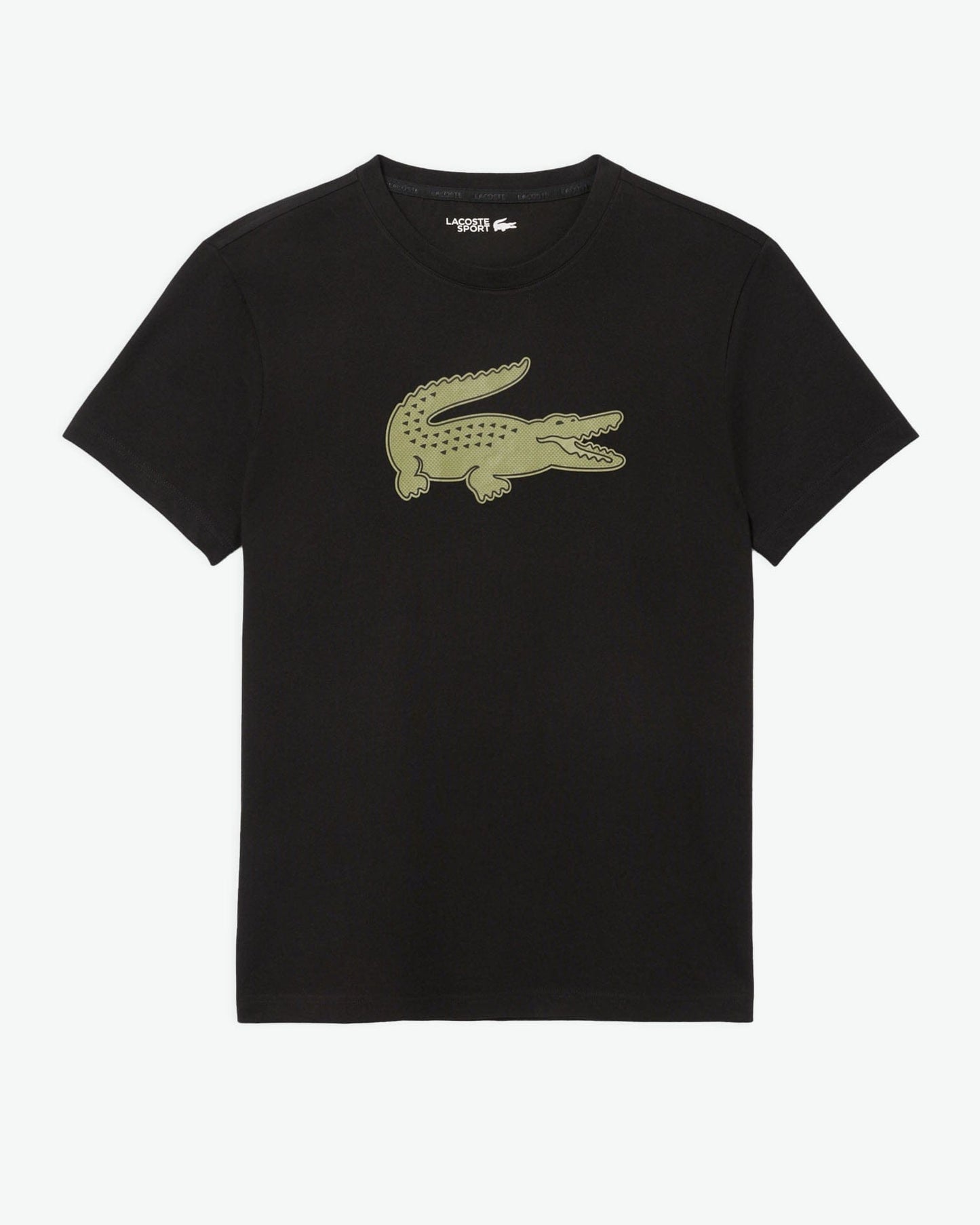 Lacoste Lacoste Poly/Cotton Big Croc T-Shirt - Black T-Shirt
