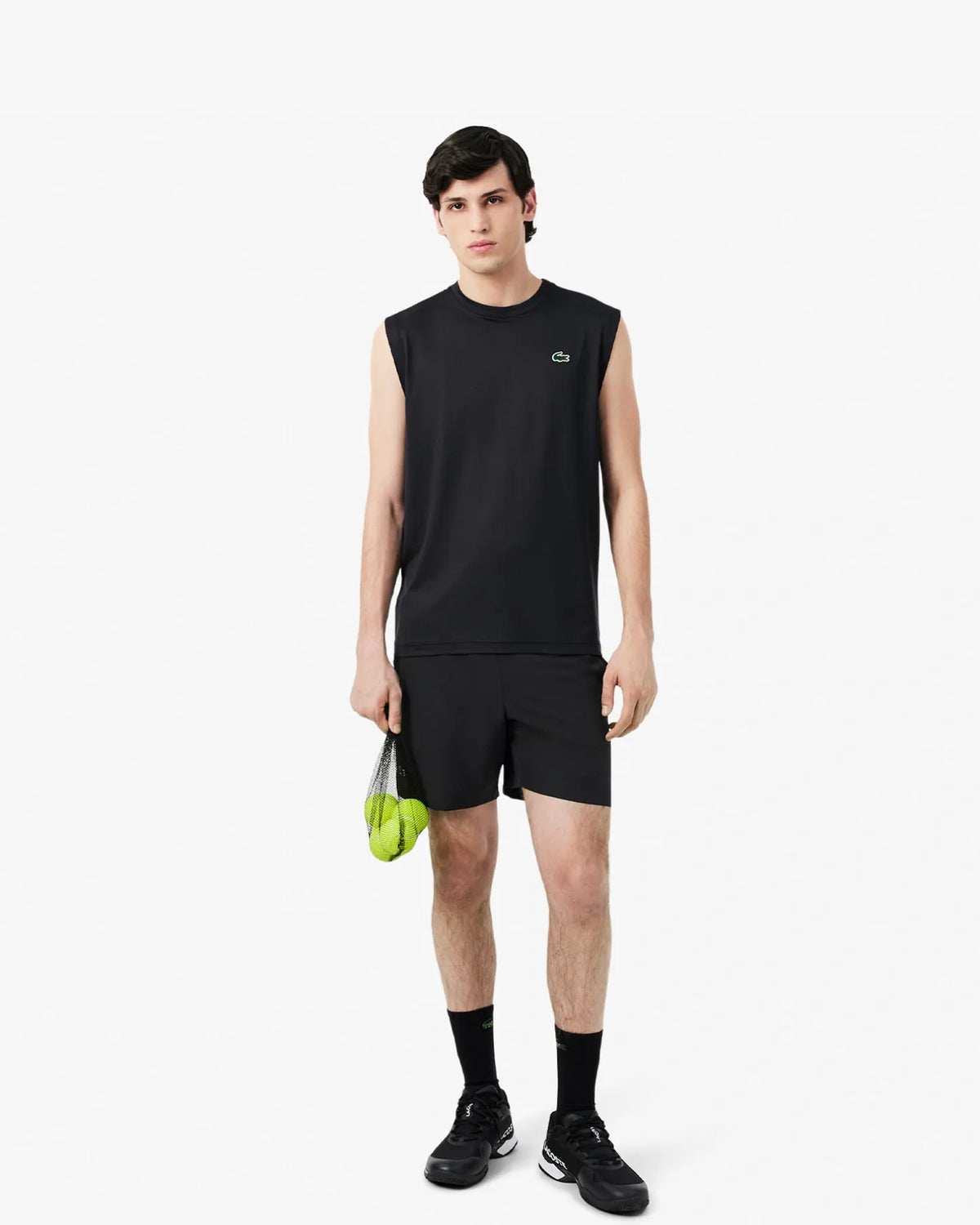 Lacoste リフレクティブアクセント ウルトラドライ テニスショーツ - ブラックショーツ