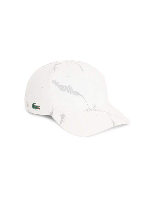 Lacoste Lacoste 反光印花网球帽 - 白色帽子