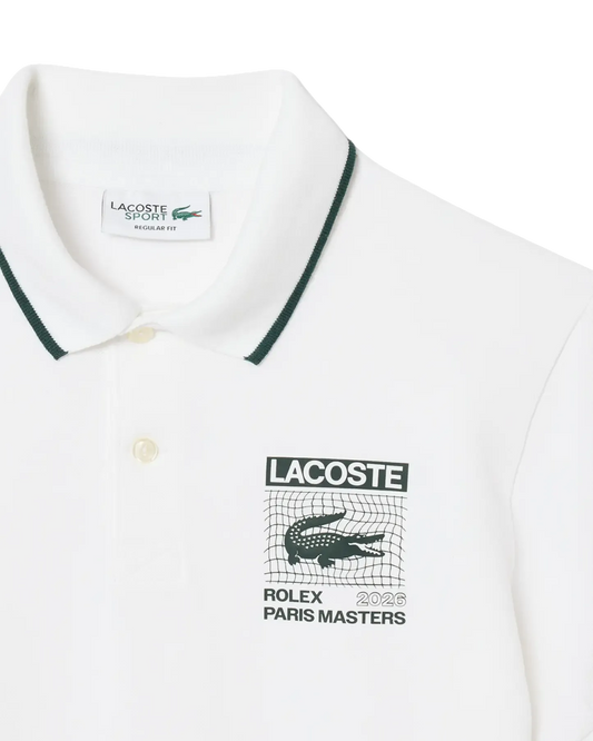 Lacoste Lacoste 常规版型 Rolex 巴黎大师赛特别版白色 Polo 衫