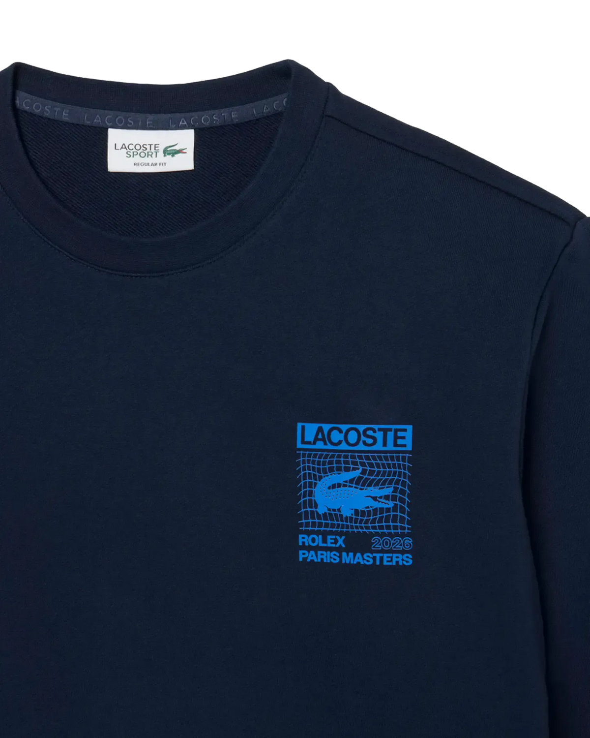 Moletom Lacoste Regular Fit Edição Rolex Paris Masters - Azul-marinho