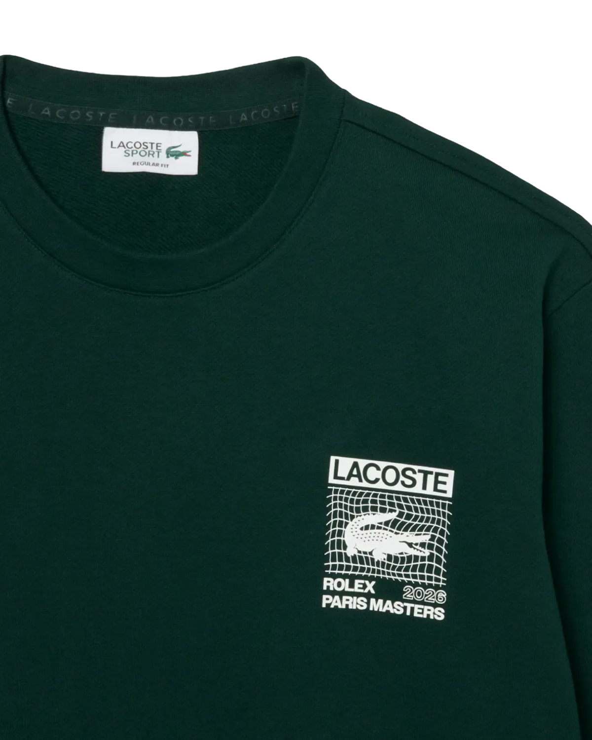 Moletom Lacoste Regular Fit Edição Rolex Paris Masters - Sinople