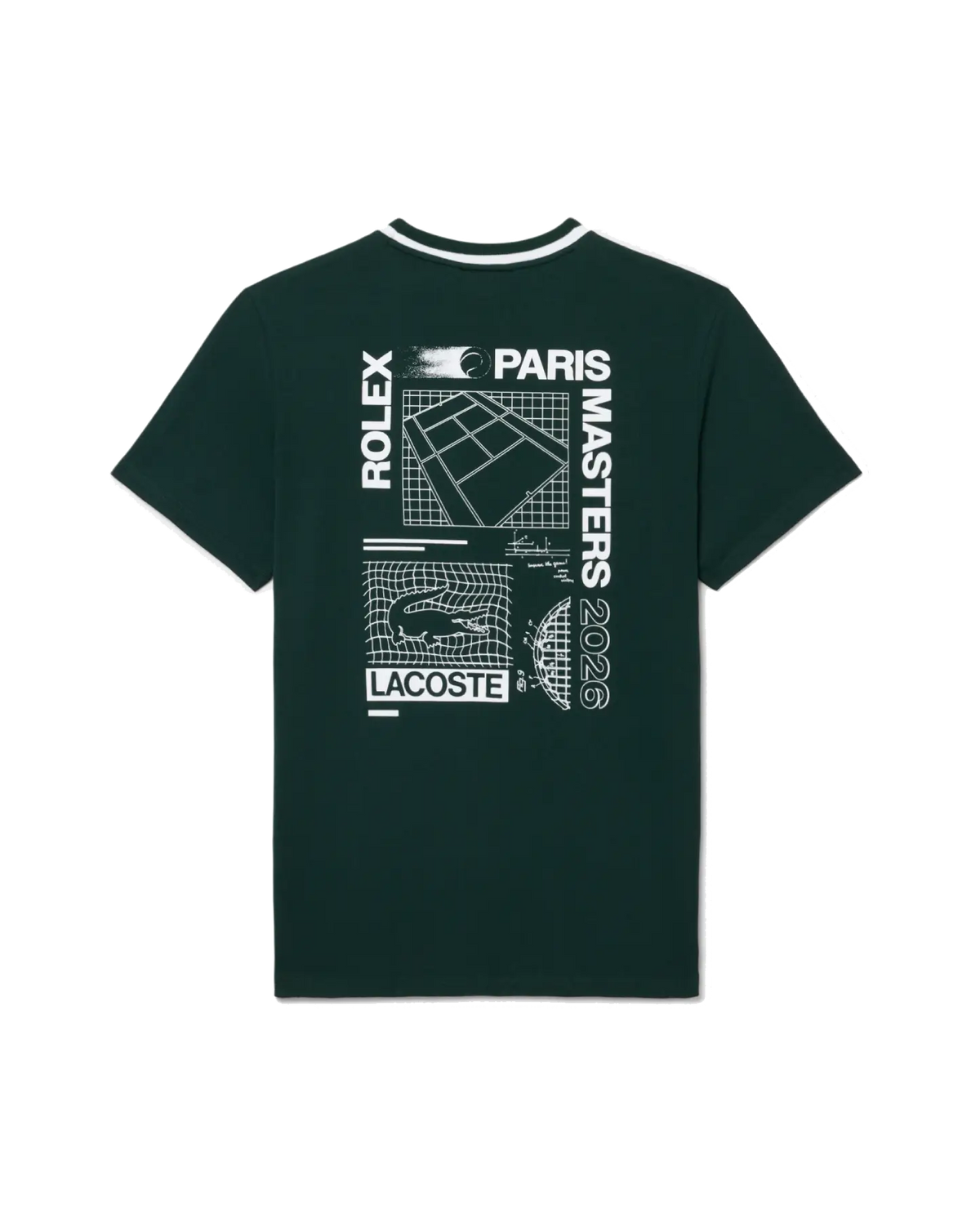 Lacoste Lacoste T-Shirt in Relaxed Fit, Rolex Paris Masters Edition – Sinople