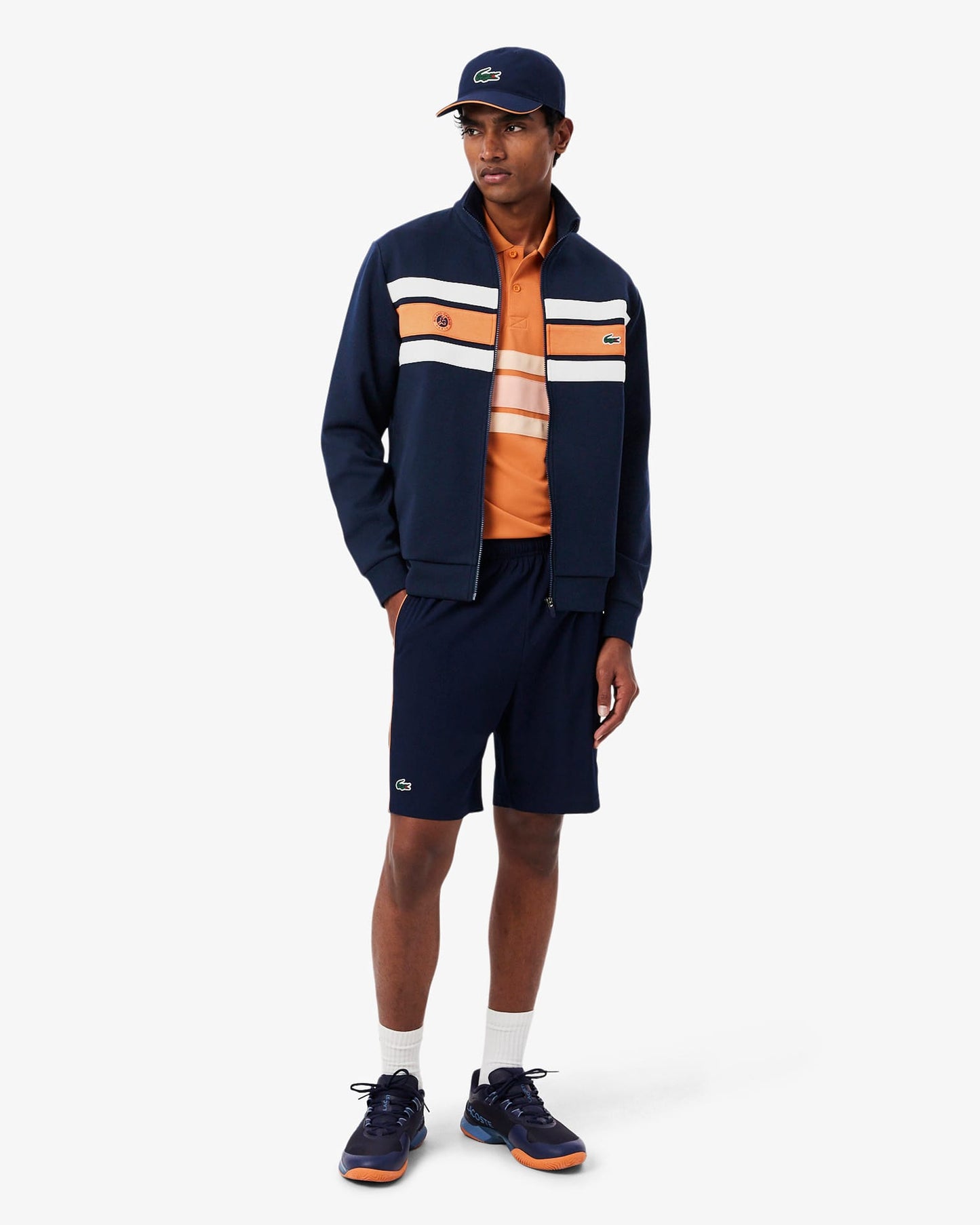 Lacoste Lacoste Roland-Garros 官方夹克 - 海军蓝/花朵夹克