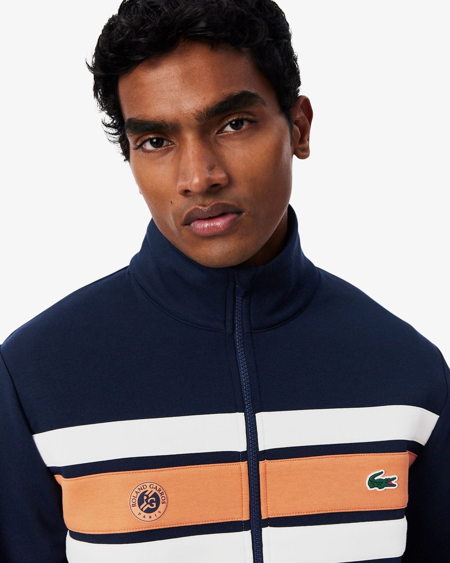 Lacoste Lacoste Roland-Garros 官方夹克 - 海军蓝/花朵色夹克