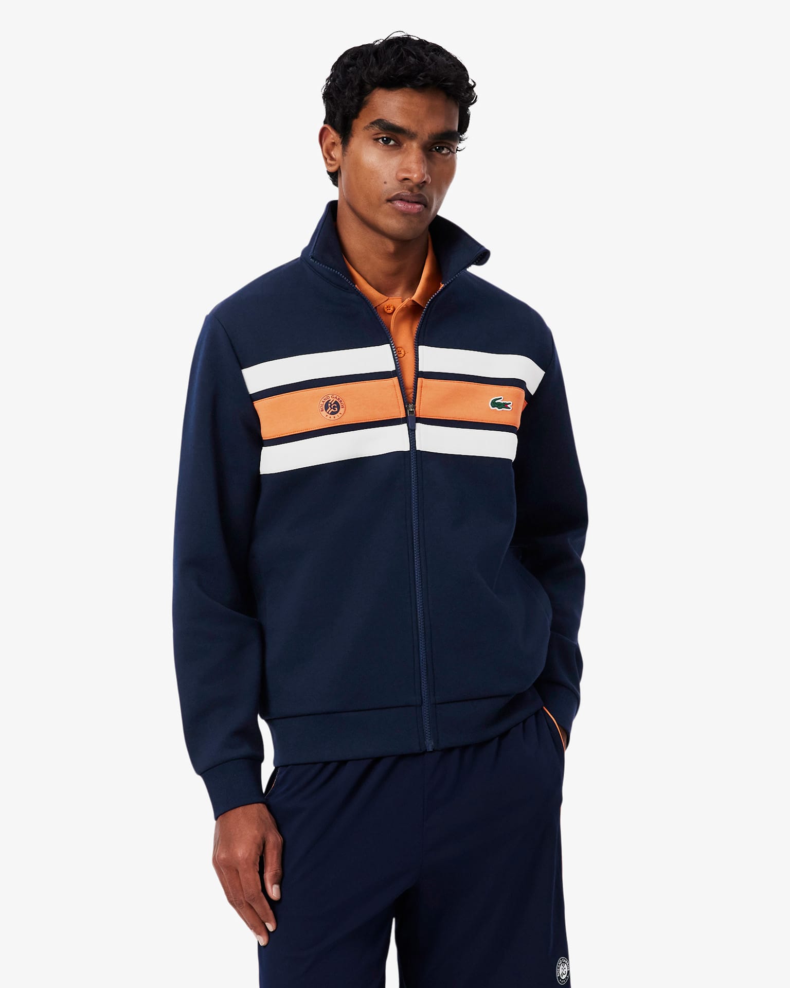 Lacoste ローラン・ギャロス 公式ジャケット - ネイビー/ブロッサム