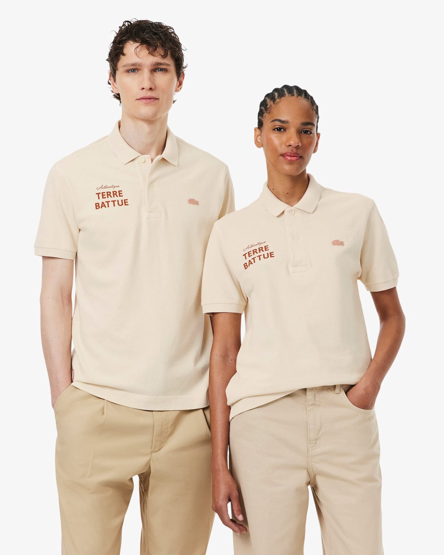 Lacoste Lacoste Roland-Garros 红土 Polo - 粉笔色Polo衫