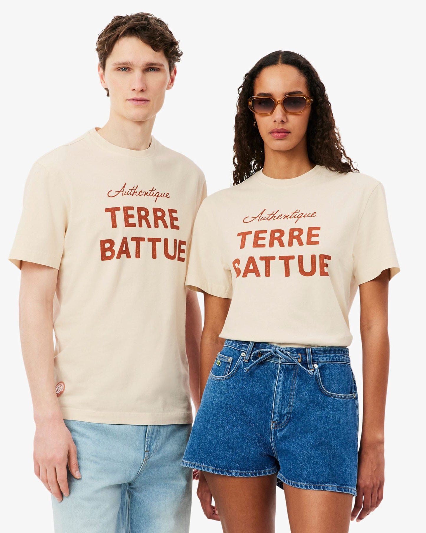 Lacoste Lacoste Roland-Garros 红土款 T恤 - 粉笔白 T恤
