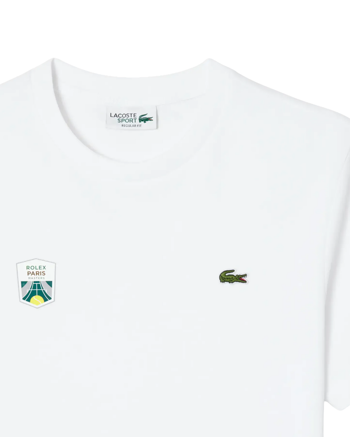 Lacoste Lacoste Rolex Paris Masters Edition T-Shirt – Weißes T-Shirt