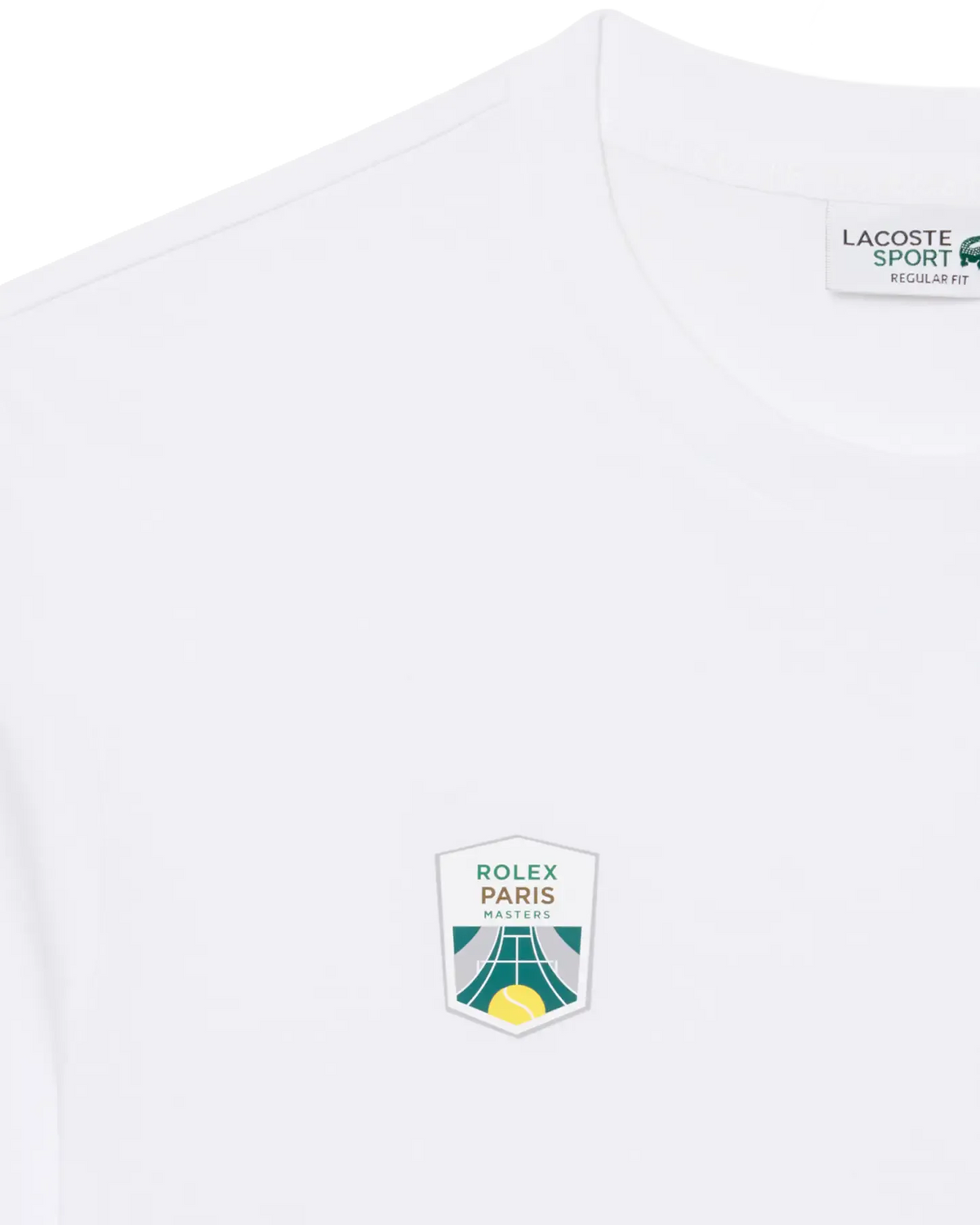 Lacoste Lacoste Rolex Paris Masters Edition T-Shirt – Weißes T-Shirt