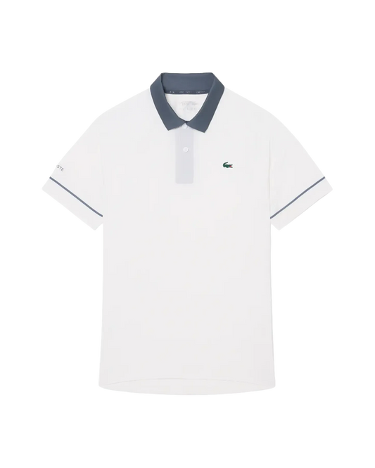Lacoste Lacoste Polo de tênis Slim Fit para quadra x Novak Djokovic - Camisa polo Flour