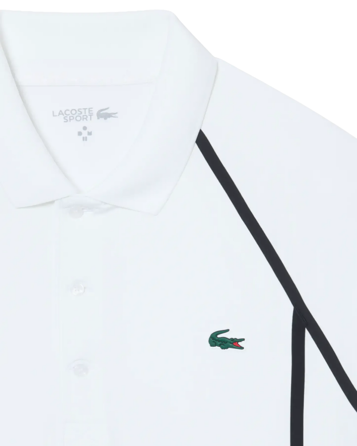 Lacoste Lacoste Ultra-Dry スリムフィット テニス x Daniil Medvedev ポロシャツ - ホワイト