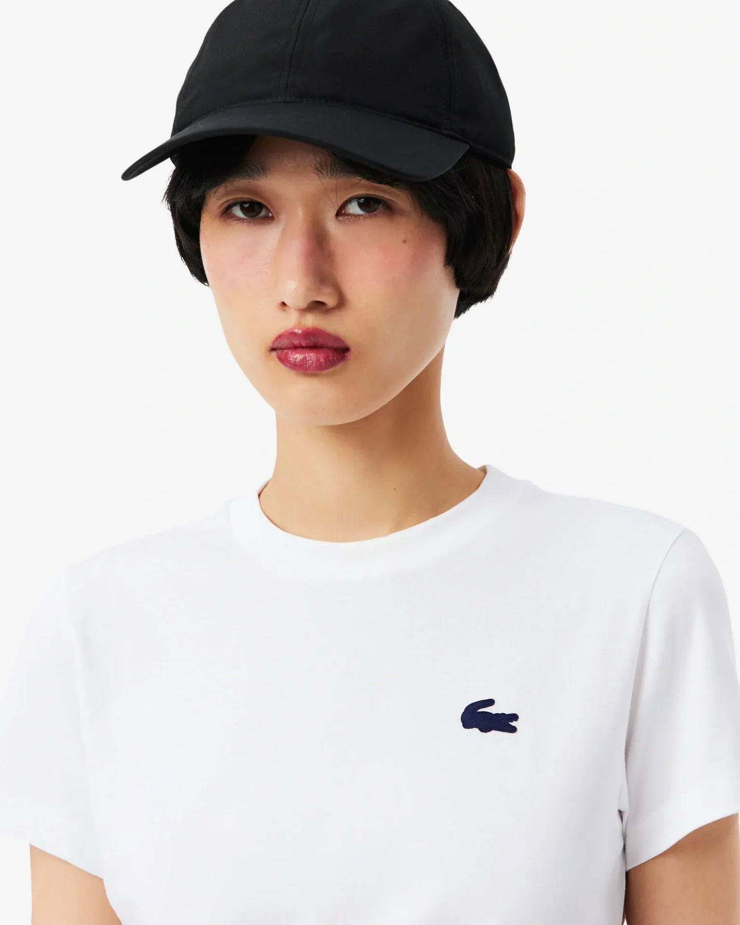 Lacoste Lacoste Womens Classic T-Shirt - White T-Shirt 8
