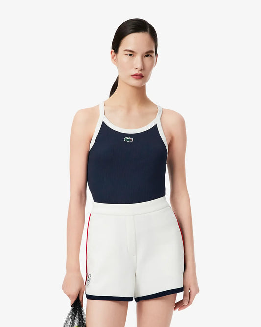 Lacoste Lacoste Womens New Tennis Tank-Top - Navy Vest