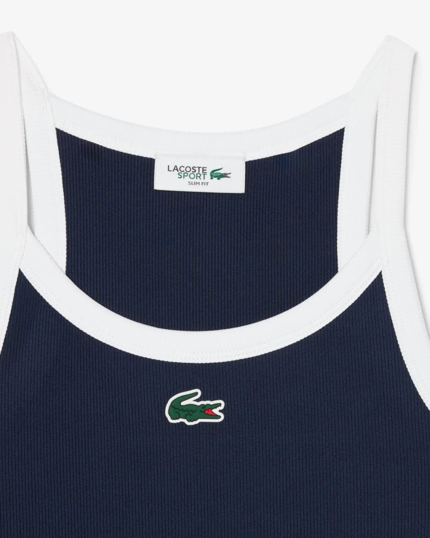Lacoste Lacoste Womens New Tennis Tank-Top - Navy Vest 8