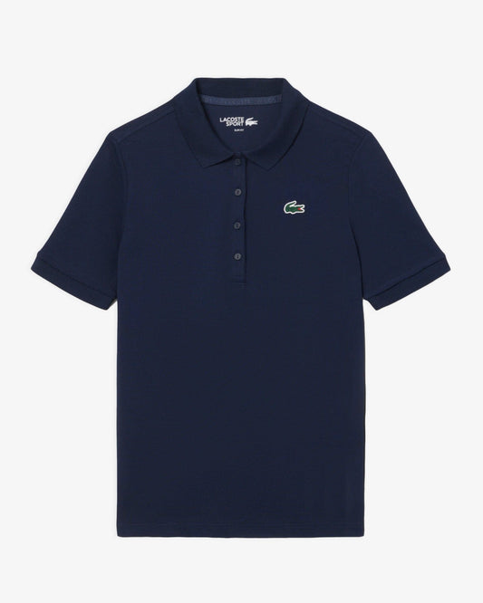 Lacoste Lacoste Womens Petit Pique Polo - Navy Polo Shirt 8