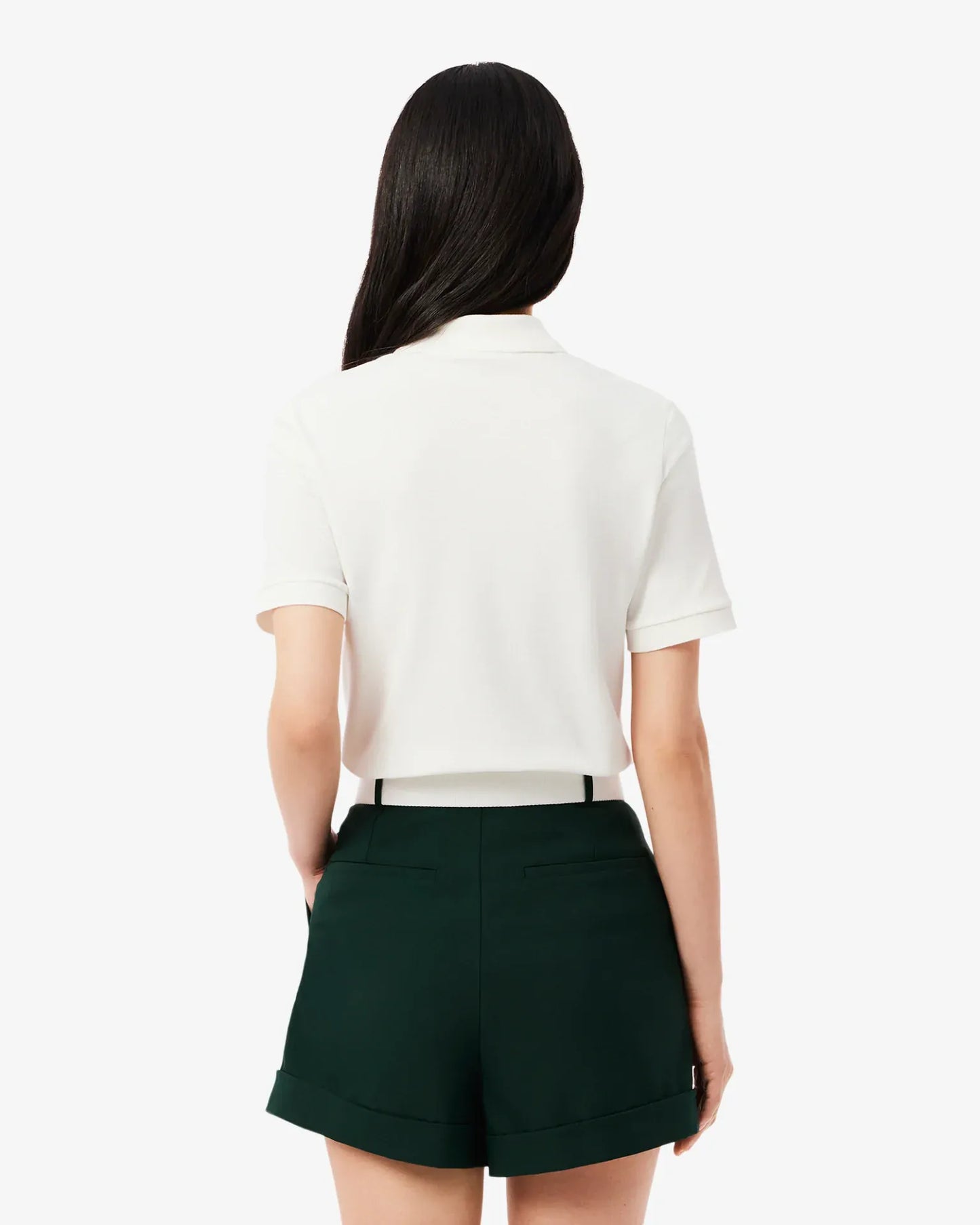 Lacoste Lacoste Womens Petit Pique Polo - White Polo Shirt 8