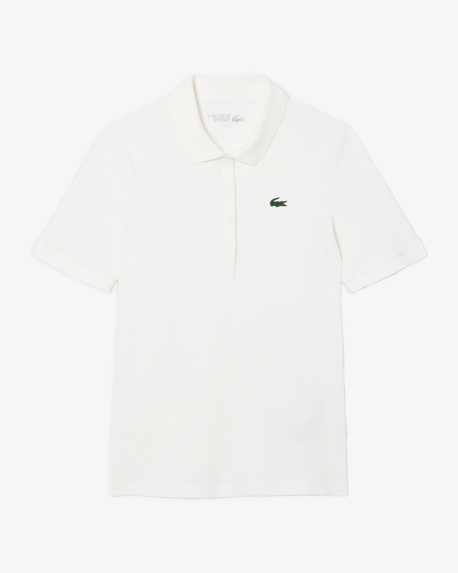 Polo Petit Piqué Femme Blanc