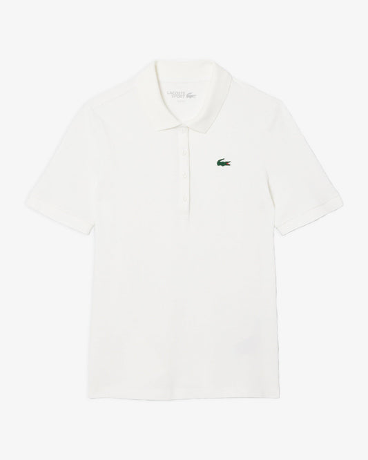 Lacoste Lacoste Womens Petit Pique Polo - White Polo Shirt 8