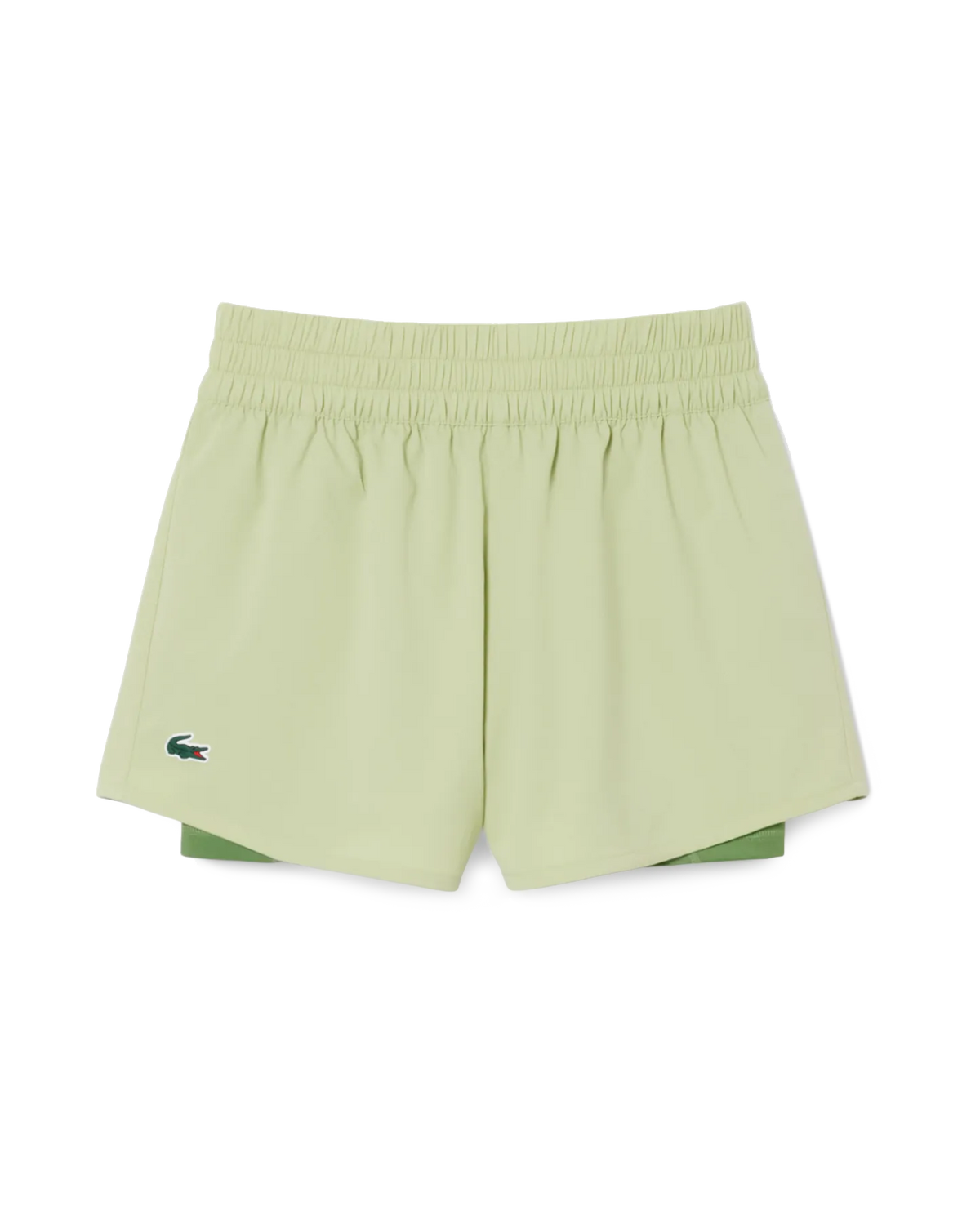 Lacoste Lacoste Womens Players Shorts - Birch/Lamb's Lettuce Shorts