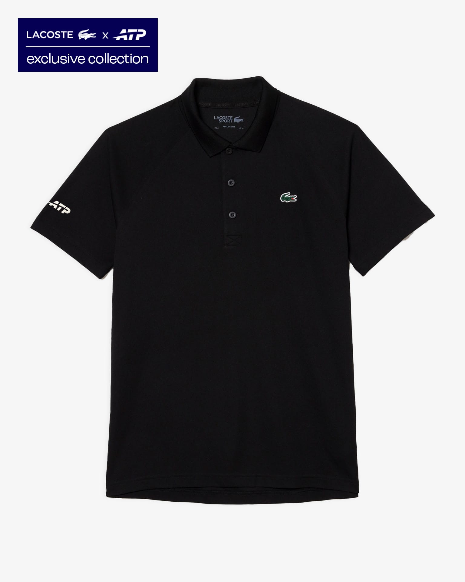 Lacoste x ATP Core Raglan Polo Shirt - Black